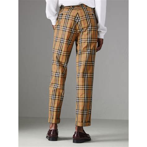 burberry checkered pants|burberry slacks for men.